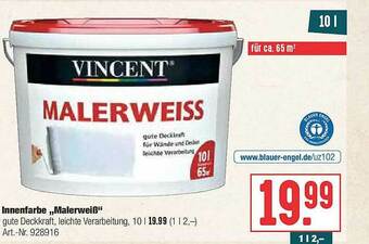 Hellweg Vincent Innenfarbe Malerweiß Angebot