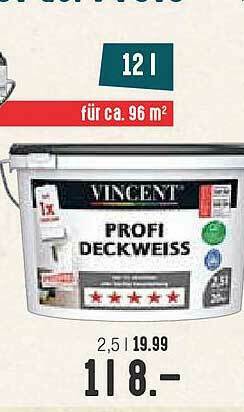 Hellweg Vincent Profi Deckweiss Angebot