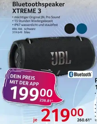 Selgros JBL Bluetooth-Lautsprecher | Xtreme 3 Angebot