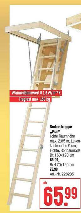 Hellweg Bodentreppe „pur” Angebot