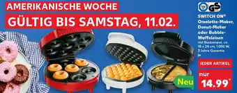 Kaufland Switch On Omelette Maker, Donut Maker oder Bubble Waffeleisen Angebot