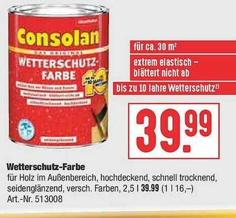 Hellweg Consolan Wetterschutz-farbe Angebot