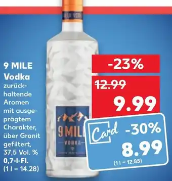 Kaufland 9 Mile Vodka 0,7 L-Fl. Angebot