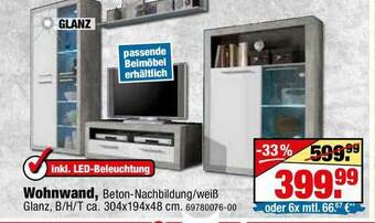 SB Lagerkauf Wohnwand Angebot