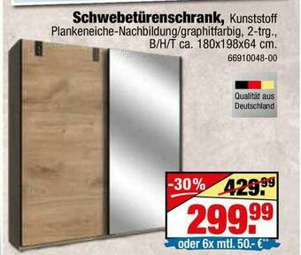 SB Lagerkauf Schwebetürenschrank Angebot