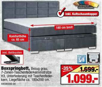 SB Lagerkauf Boxspringbett Angebot