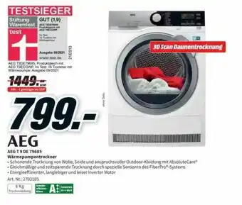 MediaMarkt Aeg t9de 79685 wärmepumpentrockner Angebot