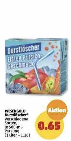 PENNY Wesergold durstlöscher Angebot