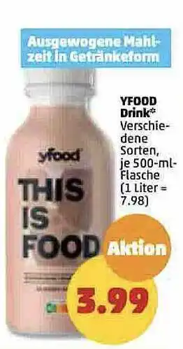 PENNY Yfood drink verschiedene sorten Angebot