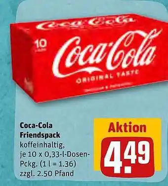 REWE Kaufpark Coca-cola friendspack Angebot