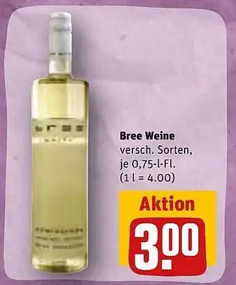 REWE Kaufpark Bree weine Angebot