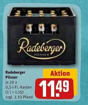 REWE Kaufpark Radeberger pilsner Angebot