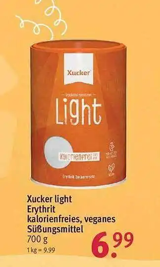 Rossmann Xucker light erythrit kalorienfreies, veganes süßungsmittel Angebot