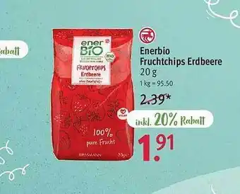 Rossmann Enerbio fruchtchips erdbeere Angebot