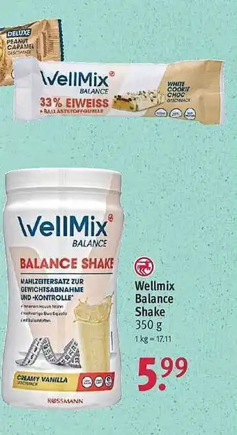 Rossmann Wellmix balance shake Angebot