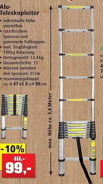 Thomas Philipps Alu-teleskopleiter Angebot