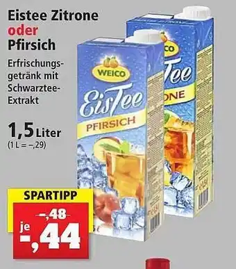 Thomas Philipps Weico eistee zitrone oder pfirsich Angebot