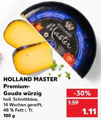 Kaufland Holland Master Premium Gouda würzig 100 g Angebot