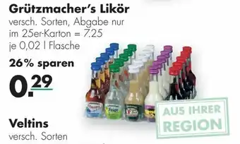 Handelshof Grützmacher's Likör 0,02L Angebot