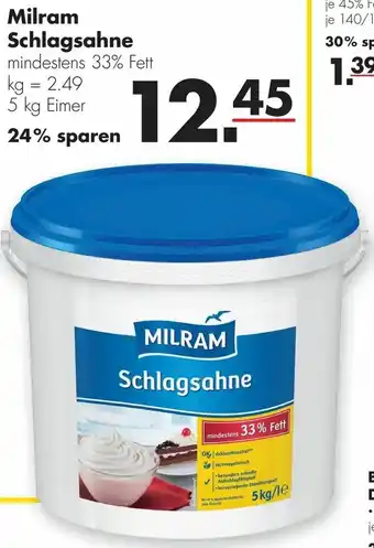 Handelshof Milram Schlagsahne 5kg Angebot