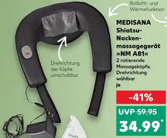 Kaufland Medisana Shiatsu Nackenmassagegerät NM A81 Angebot