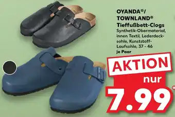 Kaufland Oyanda/Townland Tieffußbett Clogs Angebot