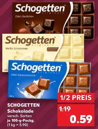 Kaufland Schogetten Schokolade 100 g Packg. Angebot