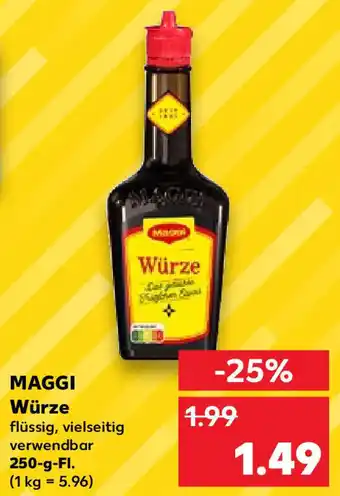 Kaufland Maggi Würze 250 g Fl. Angebot