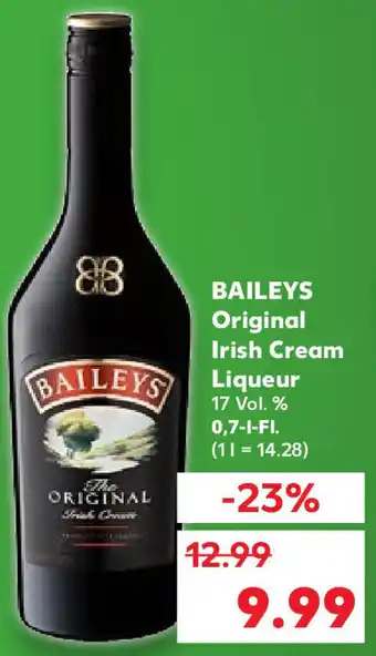 Kaufland Baileys Original Irish Cream Liqueur 0,7 L Fl. Angebot