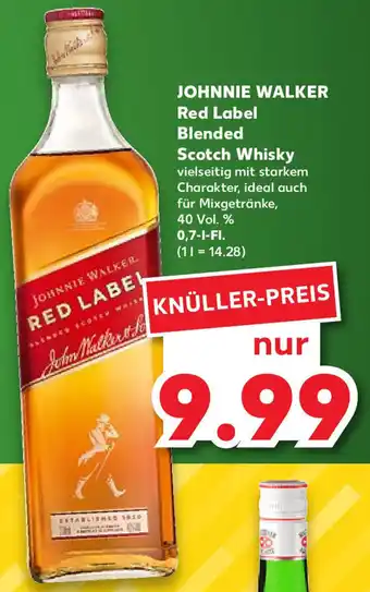 Kaufland Johnnie Walker Red Label Blended Scotch Whisky 0,7 L-Fl. Angebot