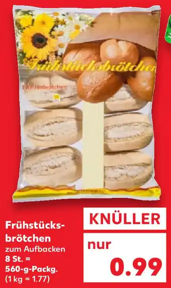 Kaufland Frühstücksbrötchen 560 g Packg. Angebot