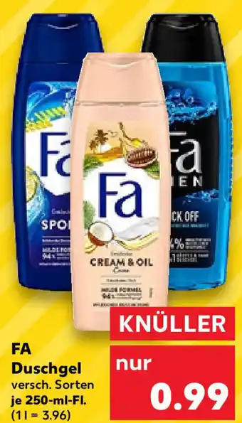 Kaufland Fa Duschgel 250 ml Fl. Angebot