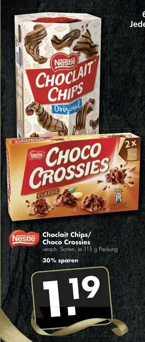 Handelshof Nestlé Choclait Chips/Choco Crossies Angebot