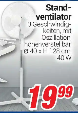 CENTERSHOP Stand ventilator Angebot