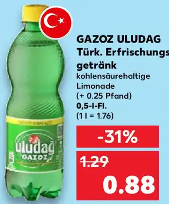 Kaufland Gazoz Uludag Türk. Efrischungsgetränk 0,5 L-Fl. Angebot