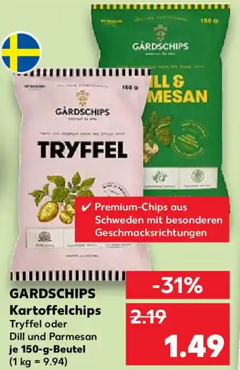 Kaufland Gardschips Kartoffelchips 150 g Beutel Angebot