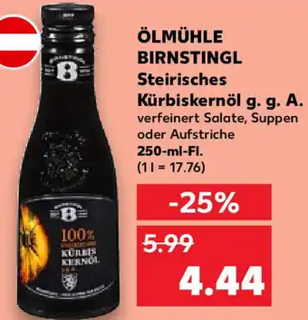 Kaufland Ölmühle Birnstingl Steirisches Kürbiskernöl g.g.A. 250 ml Fl. Angebot