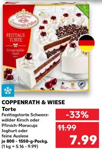 Kaufland Coppenrath & Wiese Torte 800-1550 g Packg. Angebot