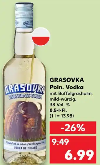 Kaufland Grasovka Poln. Vodka 0,5 L-Fl. Angebot