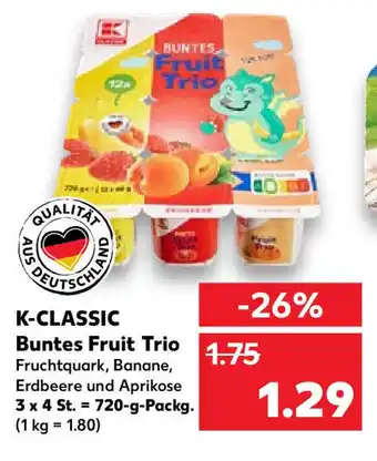 Kaufland K-Classic Buntes Fruit Trio 720 g Packg. Angebot