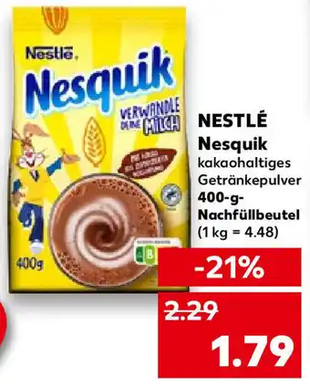 Kaufland Nestlé Nesquik 400 g Nachfüllbeutel Angebot