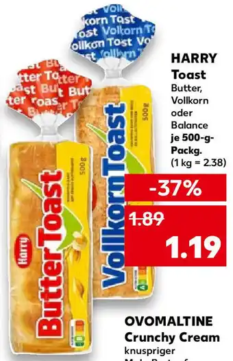 Kaufland Harry Toast 500 g Packg. Angebot