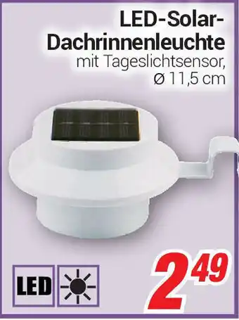 CENTERSHOP LED-Solar Dachrinnenleuchte Angebot