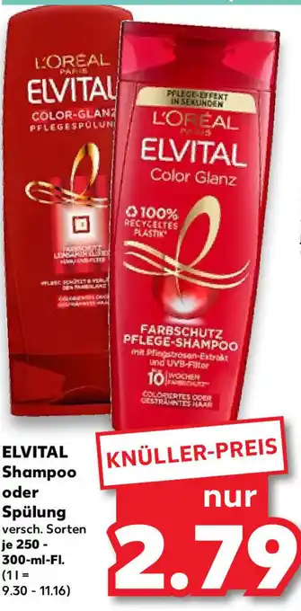 Kaufland Elvital Shampoo oder Spürlung 250-300 ml Fl. Angebot