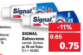 Kaufland Signal Zahncreme 75 ml Tube Angebot