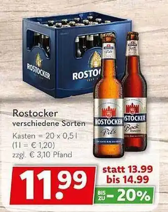 Getränkeland Rostocker verschiedene sorten Angebot