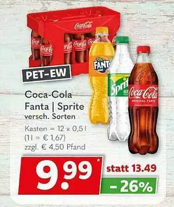 Getränkeland Coca-cola, fanta, sprite Angebot