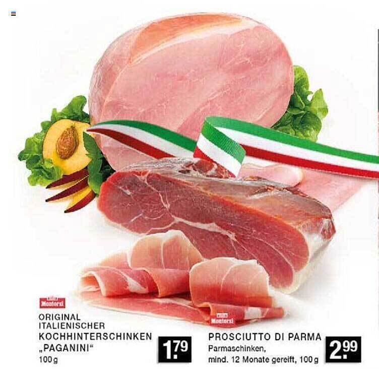 Prosciutto di parma oder original italienischer kochhinterschinken