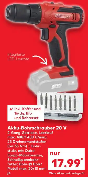 Kaufland Akku Bohrschrauber 20V Angebot