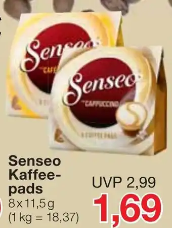 Jawoll Senseo Kaffe pads 8 x 11,5 g Angebot